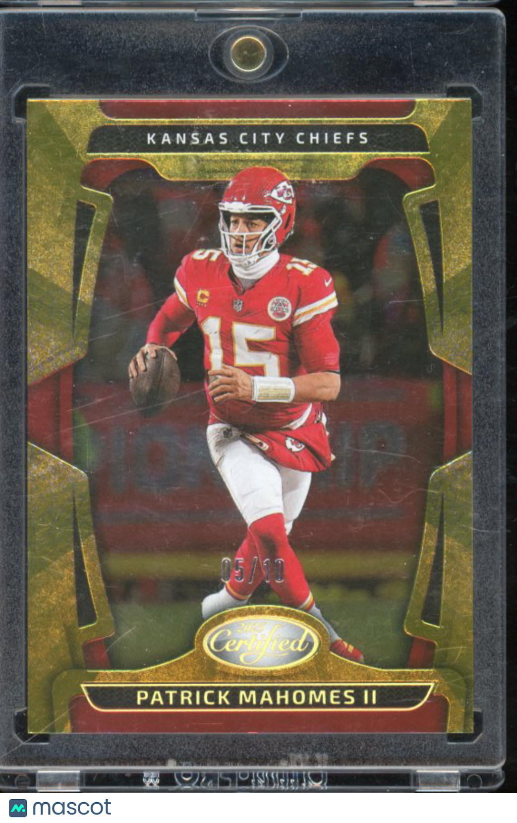2025 Certified Patrick Mahomes Gold Mirror /10