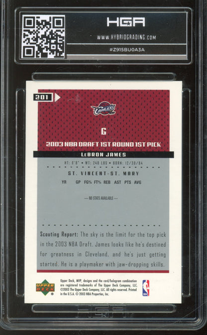 2003 MVP LeBron James HGA 9 RC