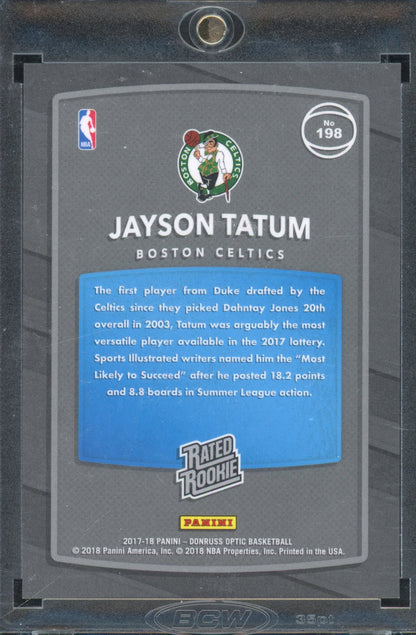 2017-18 Optic Jayson Tatum Rated Rookie Shock