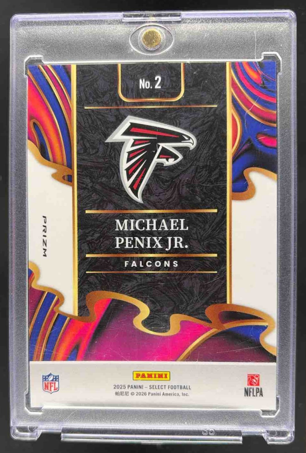2025 Panini Select Michael Penix Jr. Zebra Pheonacian
