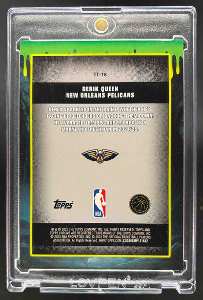 2025 Topps Chrome Derik Queen #TT-18 Tall Tales Gold Refractor /50 RC
