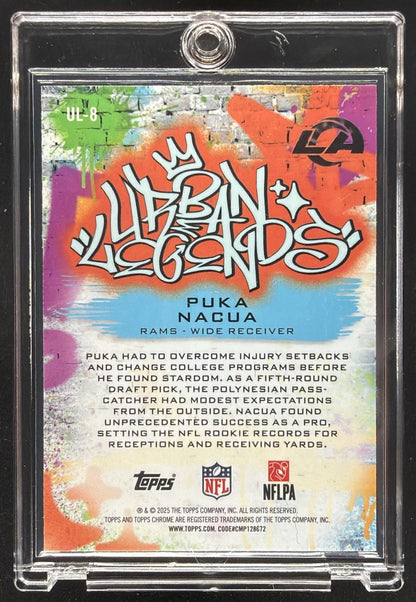 2025 Topps Chrome Puka Nacua #UL-8 Urban Legends