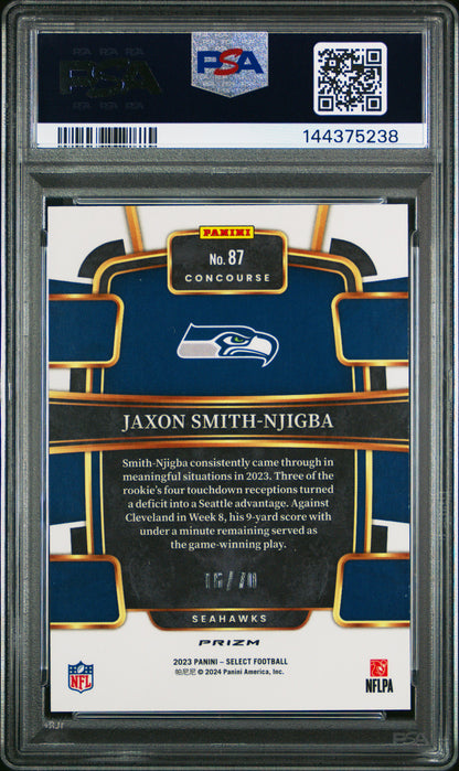 2023 Select Jaxon Smith-Njigba Dragon Scale Rookie /70 PSA 10