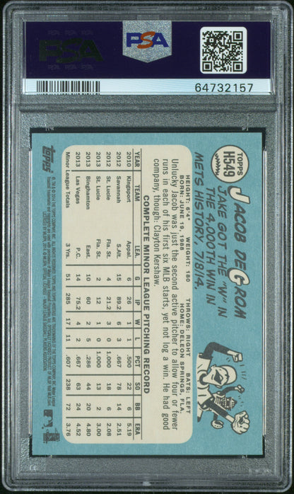 2014 Topps Heritage Jacob DeGrom PSA 10 RC