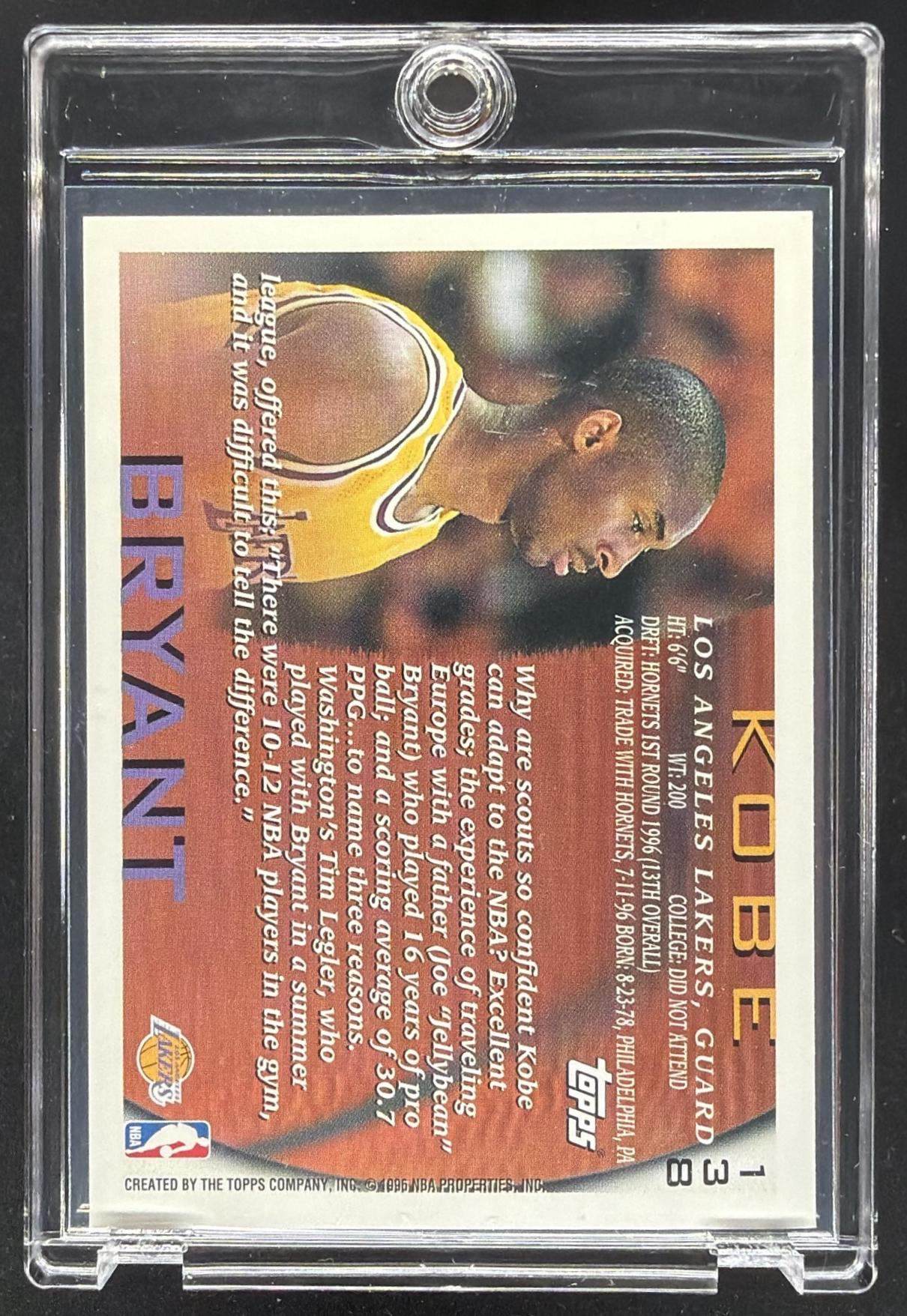 1997-98 Topps Kobe Bryant #138