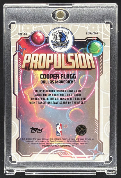 2025-26 Topps Cosmic Chrome Cooper Flagg #PRP-16 Propulsion Refractor RC