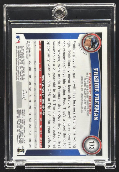 2011 Topps Chrome Freddie Freeman #173 Rookie Auto RC