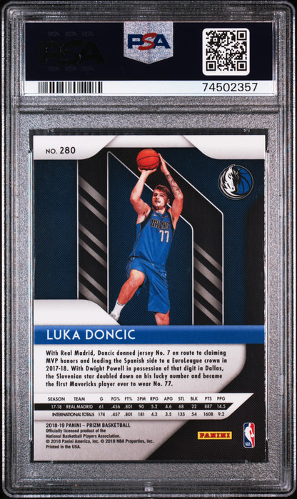 2018-19 Prizm Luka Doncic Rookie PSA 10