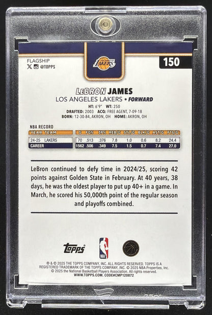 2025 Topps LeBron James #150 Gold /2025