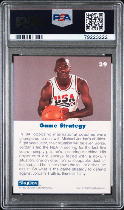 1992 Skybox Michael Jordan USA Basketball PSA 10 #39