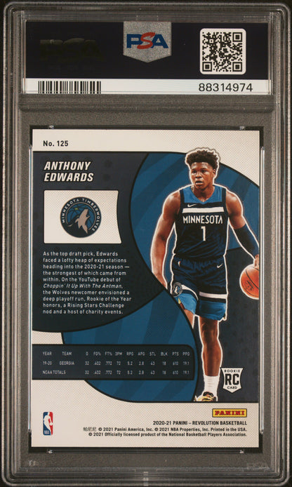 2020 Revolution Anthony Edwards PSA 10 RC