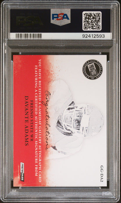 2014 Press Pass Davante Adams Rookie Auto /99 PSA 10