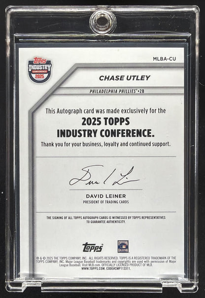 2025 Topps Industry Conference Chase Utley #MLBA-CU Auto