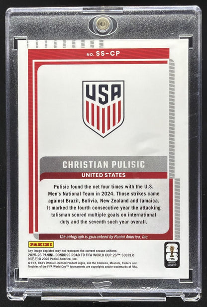 2025 Panini Donruss Road to FIFA World Cup 26' Christian Pulisic #SS-CP Auto