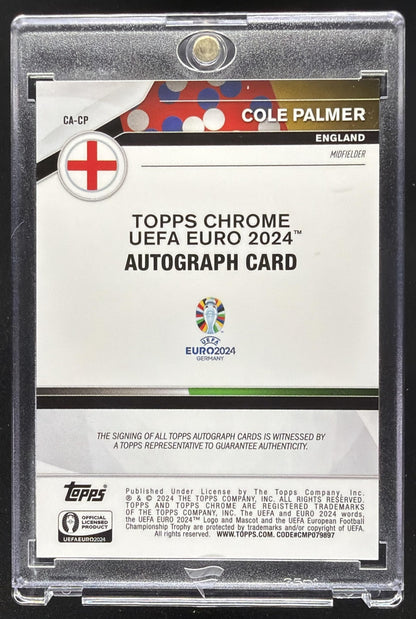 2024-25 Topps Chrome Sapphire Edition UEFA Euro Cole Palmer #CA-CP Auto