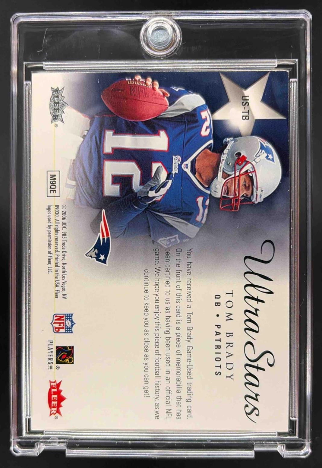 2006 Upper Deck Tom Brady #GJ-BR UD Game Jerseys