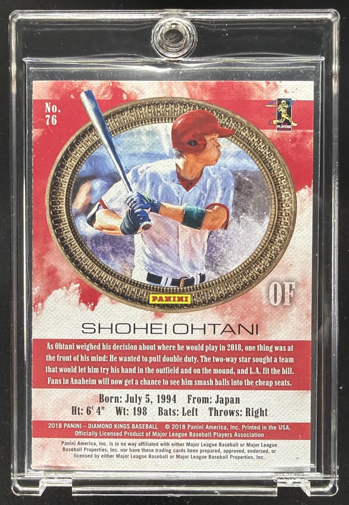 2018 Panini Diamond Kings Shohei Ohtani #76 RC