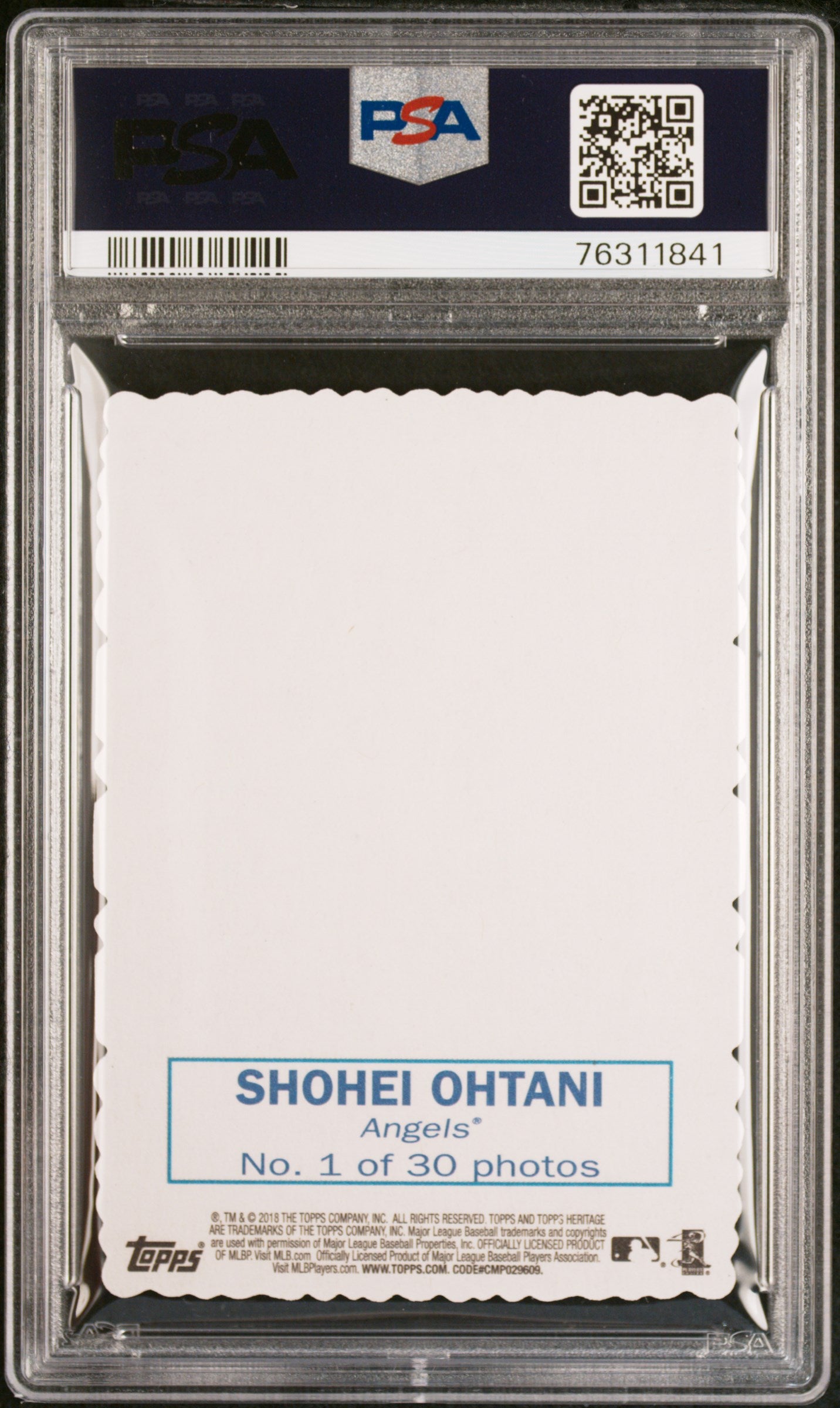 2018 Topps Heritage Shohei Ohtani 69' Deckle Edge Rookie PSA 10
