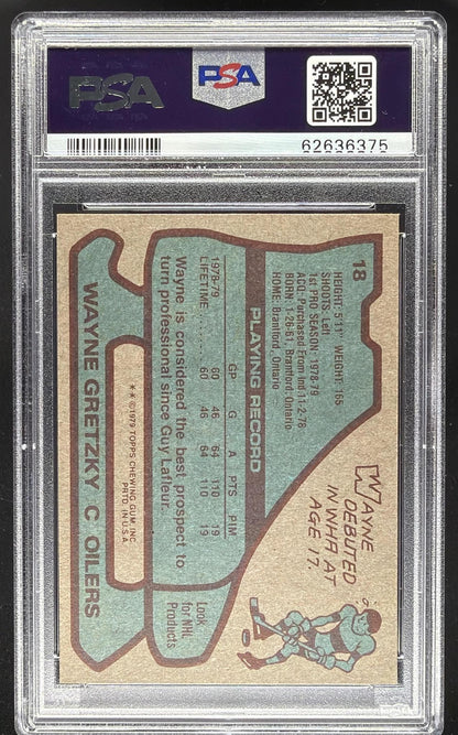 1979-80 Topps Wayne Gretzky #18 RC PSA 6