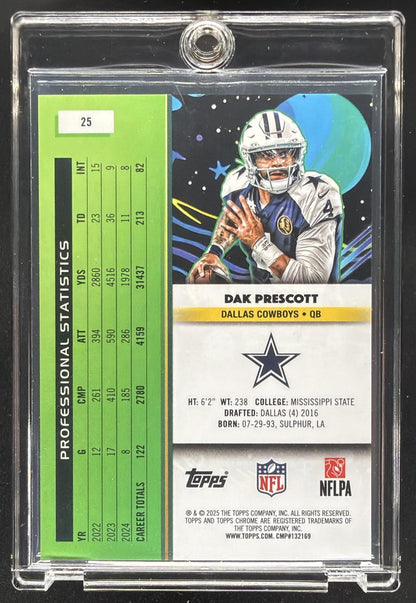 2025 Topps Cosmic Chrome Dak Prescott #25 Gold /50