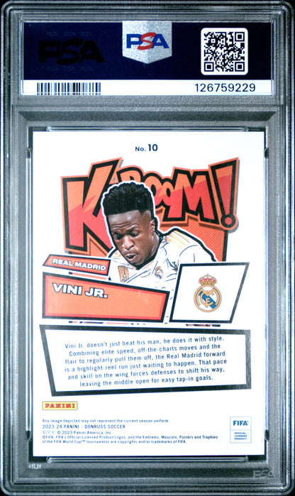 2023-24 Panini Donruss Vini Jr. #10 Kaboom SSP PSA 9