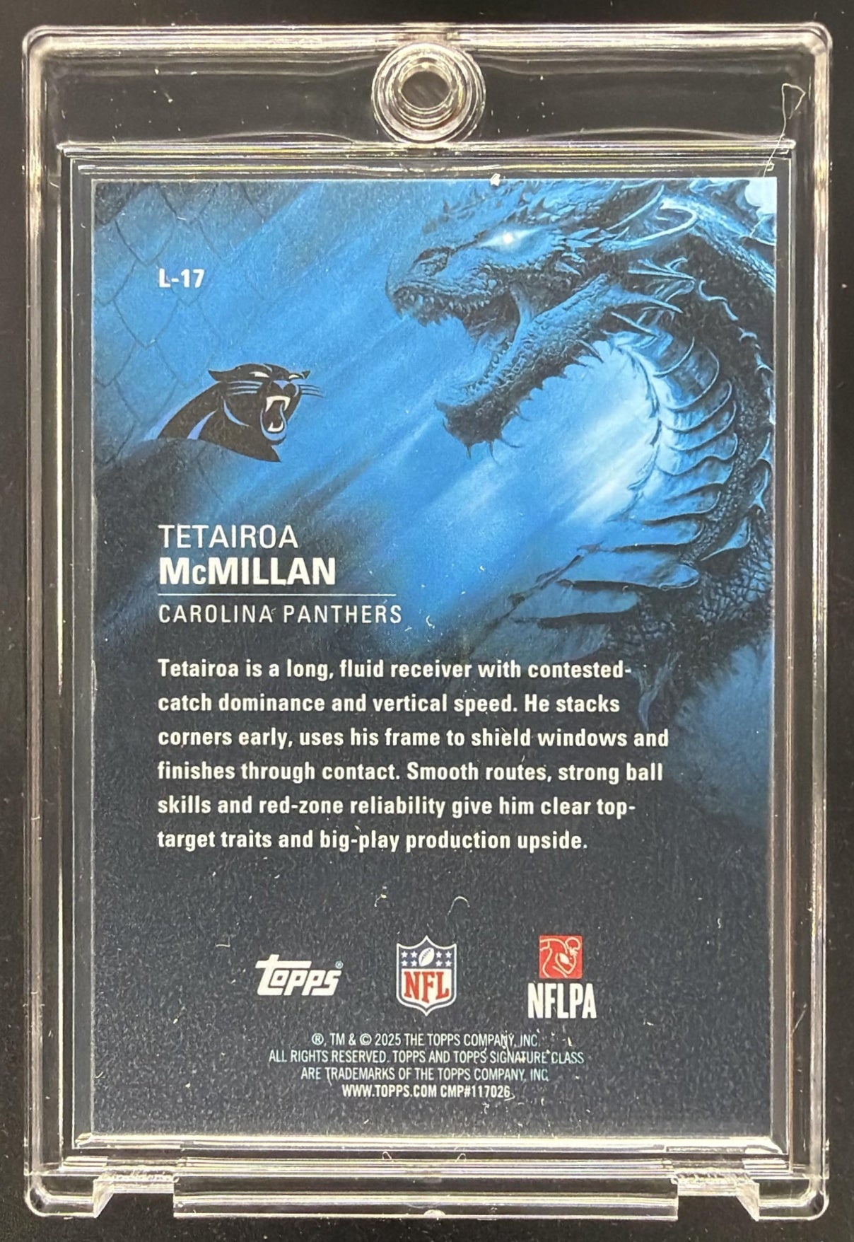 2025 Topps Signature Class Tetairoa McMillan #L-17 Leviathans RC SSP