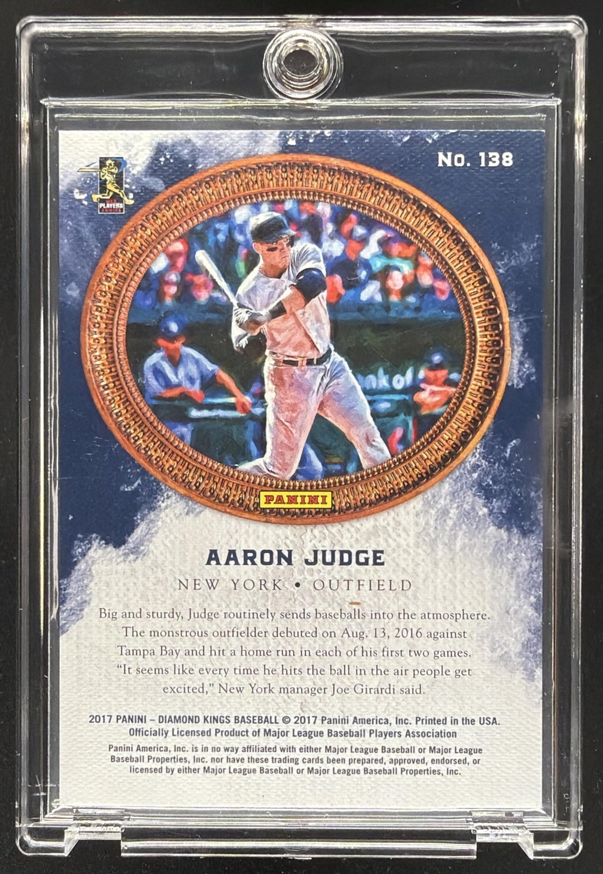 2017 Panini Diamond Kings Aaron Judge #138 RC Proof /99