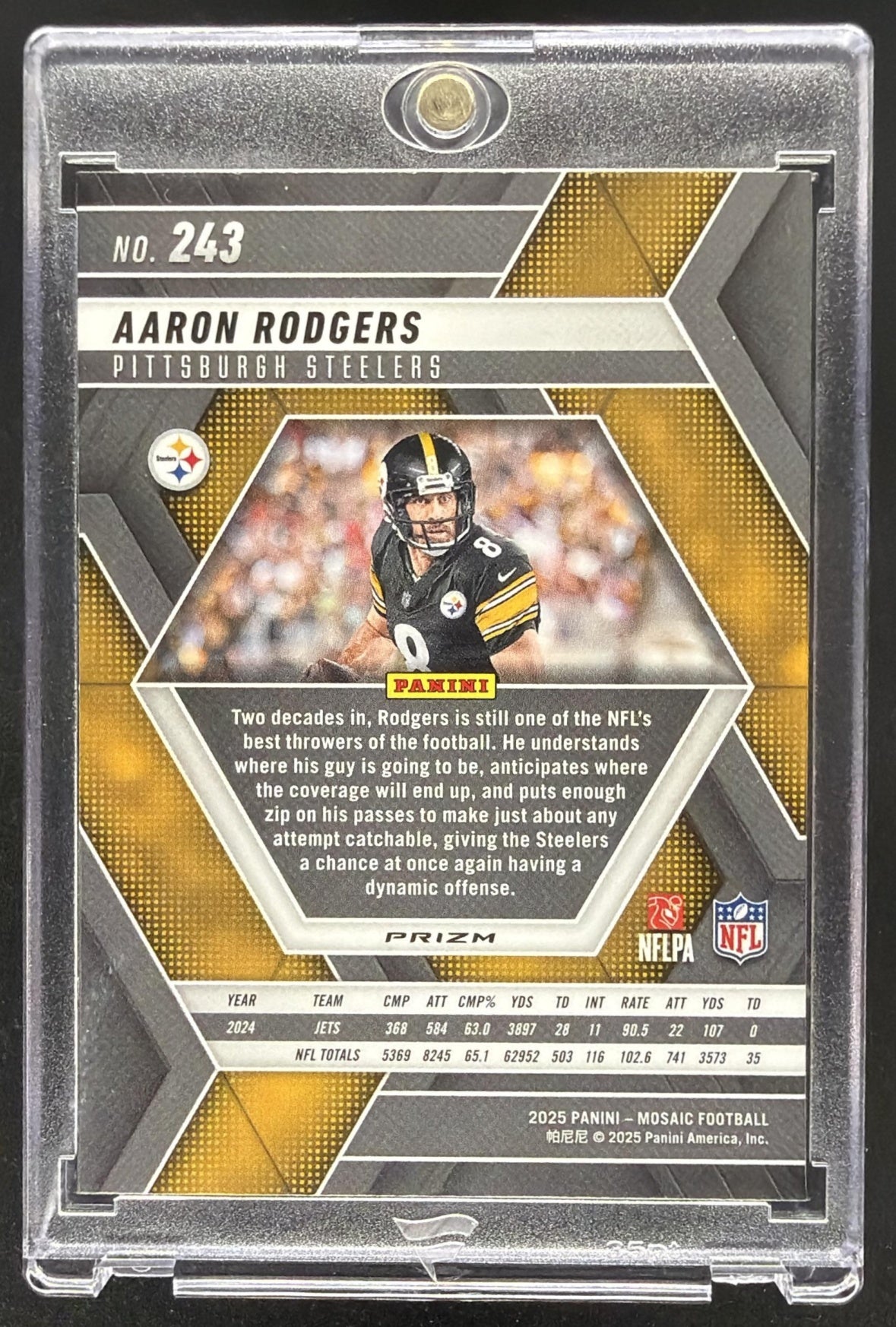 2025 Panini Mosaic Aaron Rodgers #243 Mosaic Genesis