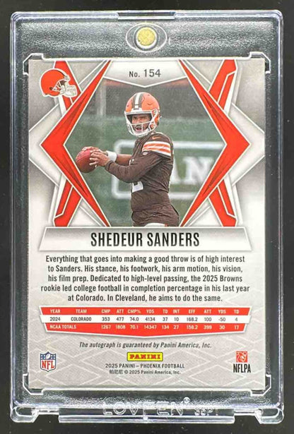2025 Panini Phoenix Shedeur Sanders #154 Laser RC Auto
