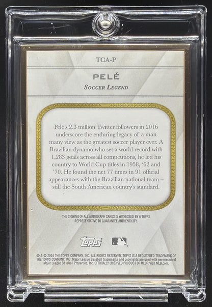 2016 Topps Transcendent Collection Pele #TCA-P Framed Auto 17/52