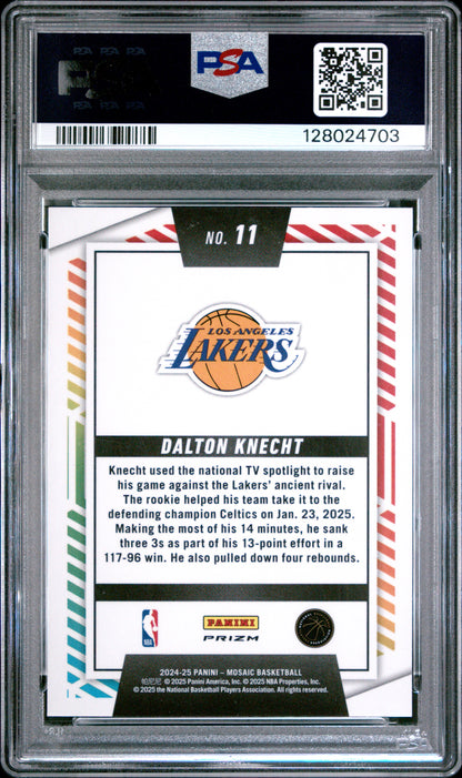2024-25 Mosaic Dalton Knecht Razzle Dazzle PSA 10