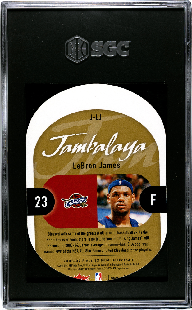 2006 Upper Deck Jambalaya LeBron James #5 SGC 5