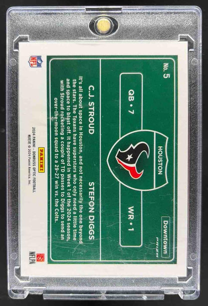 2024 Panini Donruss Optic C.J. Stroud Stefon Diggs Dual Downtown Texans