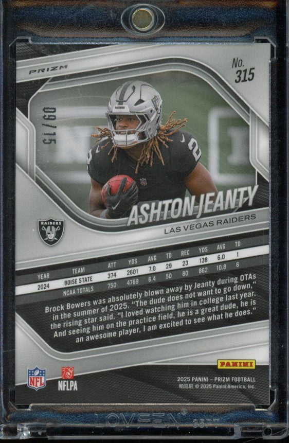 2025 Prizm Ashton Jeanty Cherry Blossom Rookie /15