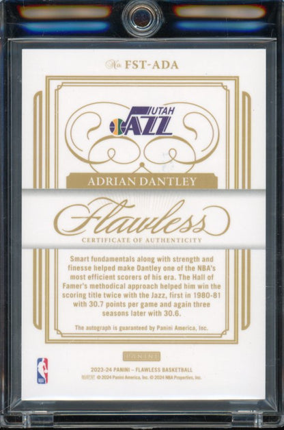 2023-24 Flawless Adrian Dantley Auto Scoring Title /3