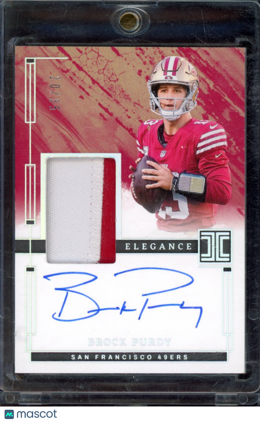 2024 Impeccable Brock Purdy Elegance Patch Auto /35