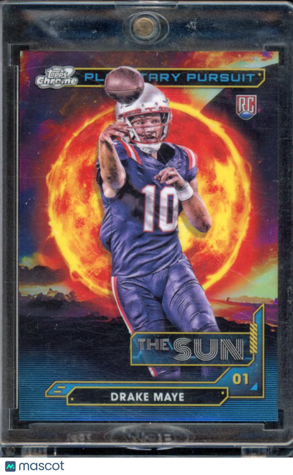 2024 Topps Chromne Cosmic Drake Maye Rookie The Sun