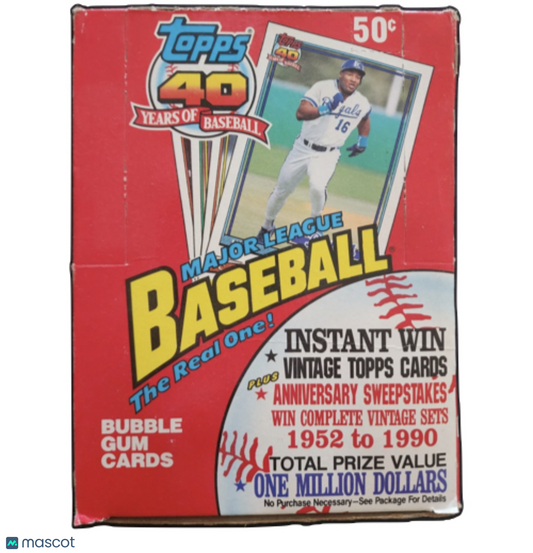 1991 Topps 40 Years Of Baseball Wax Box
