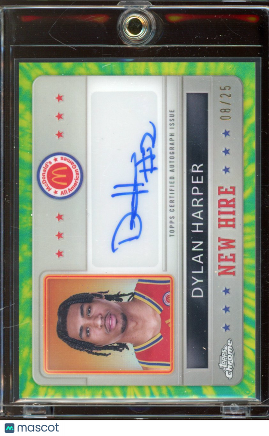 2024 Topps Mcdonalds Dylan Harper New Hire Auto /25