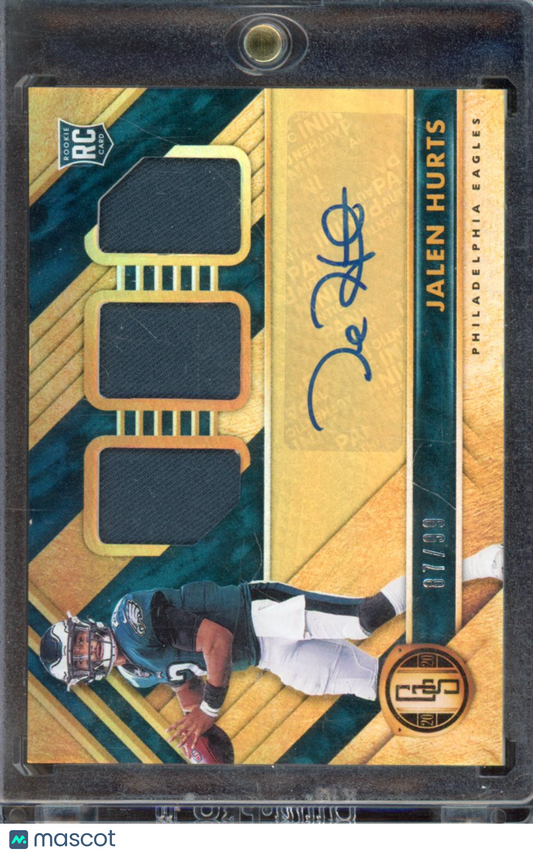 2020 Gold Standard Jalen Hurts Rookie Patch Auto /99