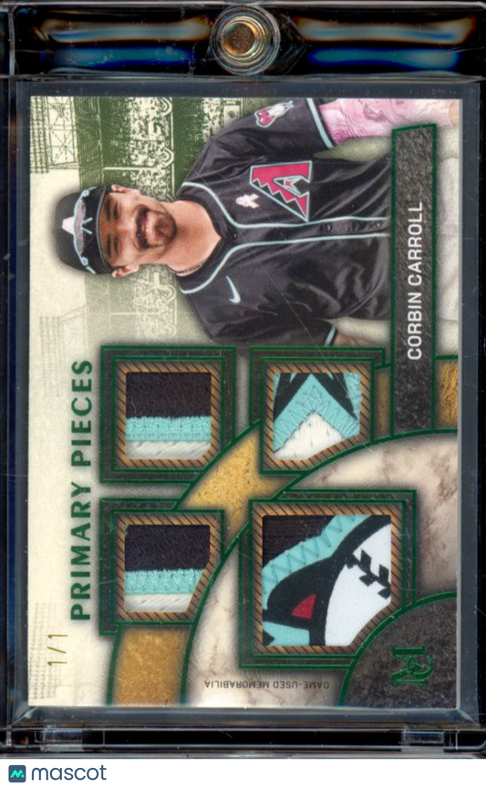 2025 Topps Museum Corbin Carroll 1/1 GU Patch Primary Relics