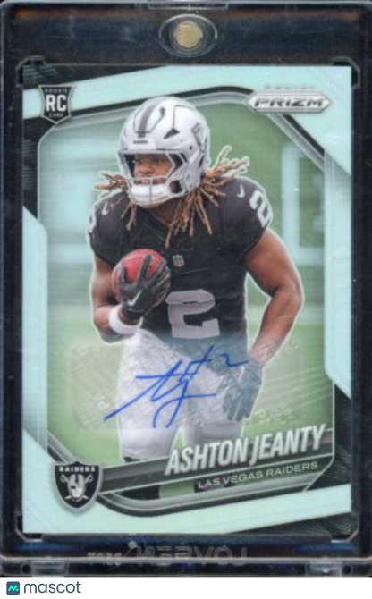 2025 Prizm Ashton Jeanty Silver Rookie Auto