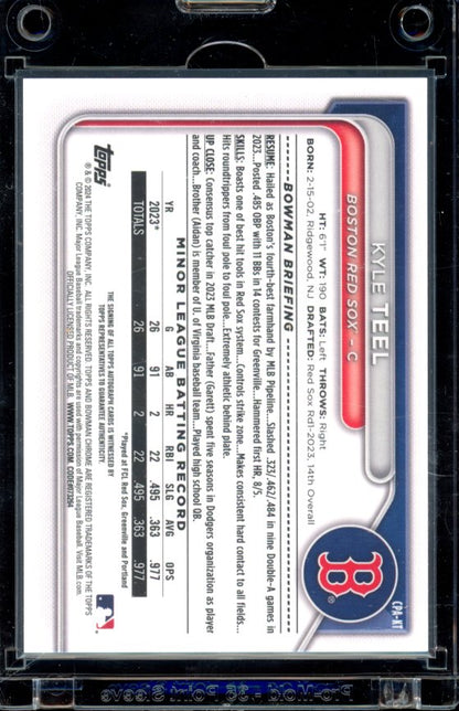 2024 Bowman Chrome Kyle Teel 1st Auto