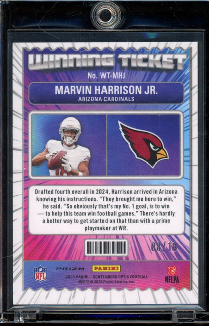 2024 Contenders Optic Marvin Harrison Rookie /10