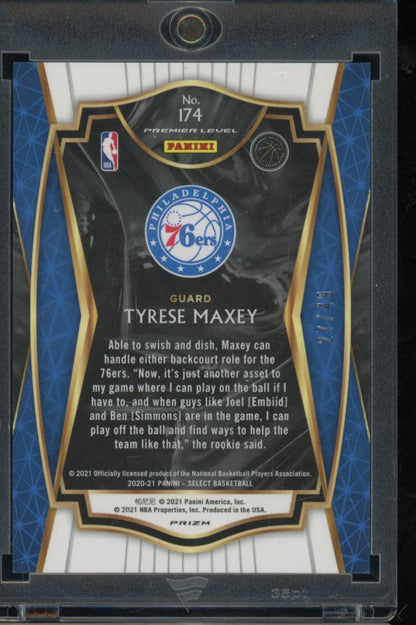 2020-21 Select Tyrese Maxey Rookie Red Disco /49