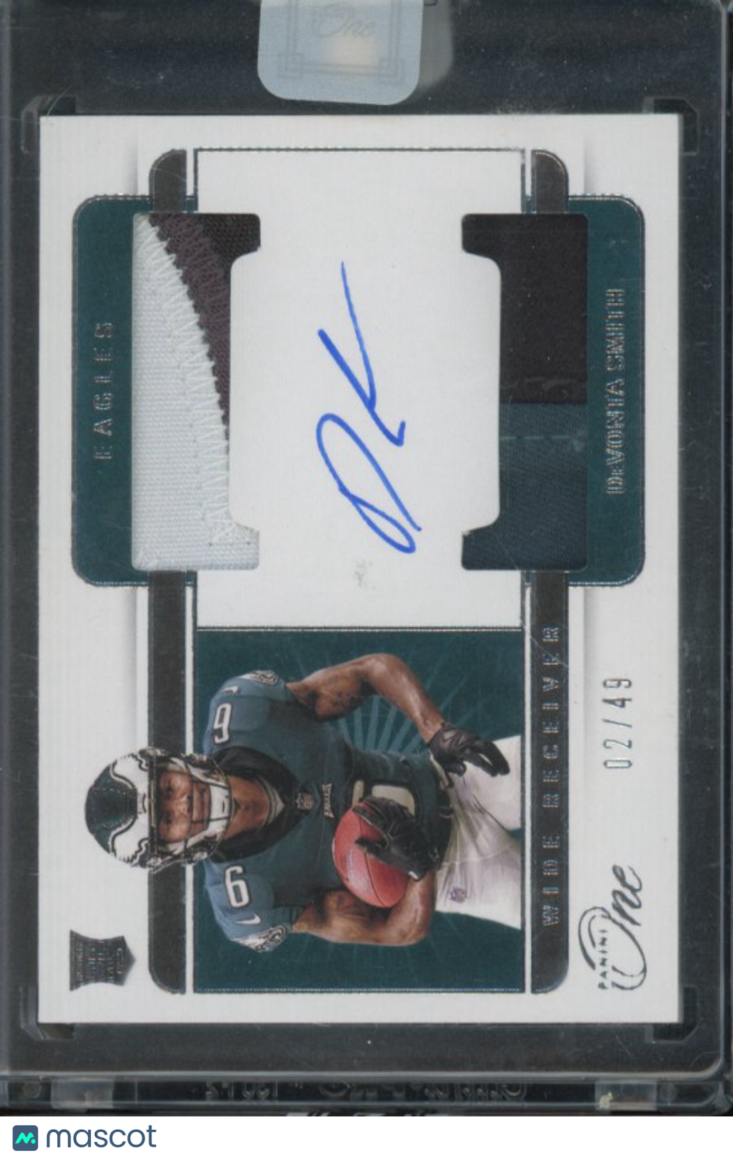 2021 Panini One Devonta Smith Rookie Patch Auto /49