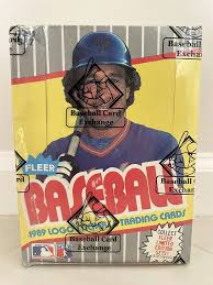 1989 Fleer Baseball FF Error Box (BBCE Wrapped)