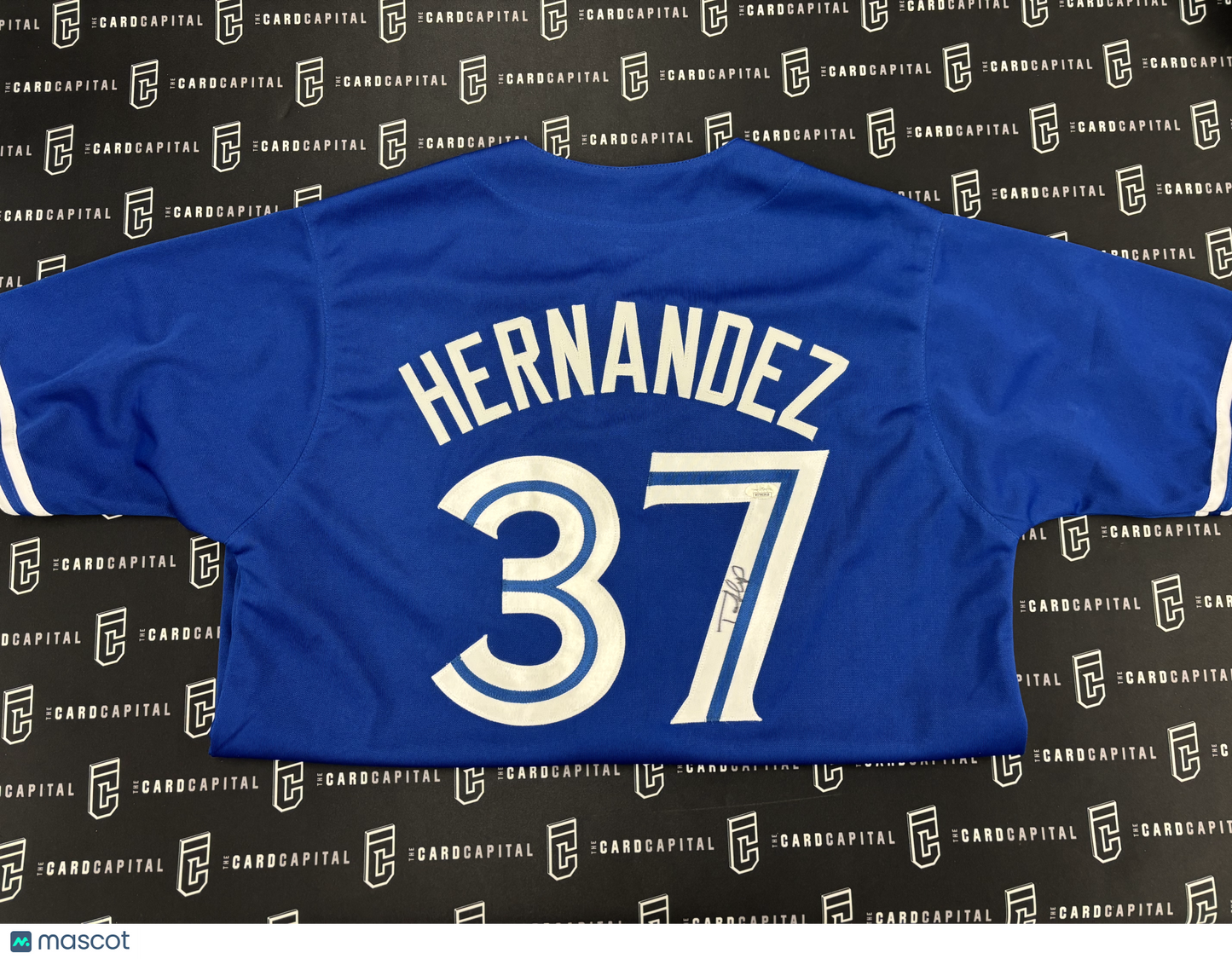 Teoscar Hernandez Signed Blue Jays Home Jersey JSA
