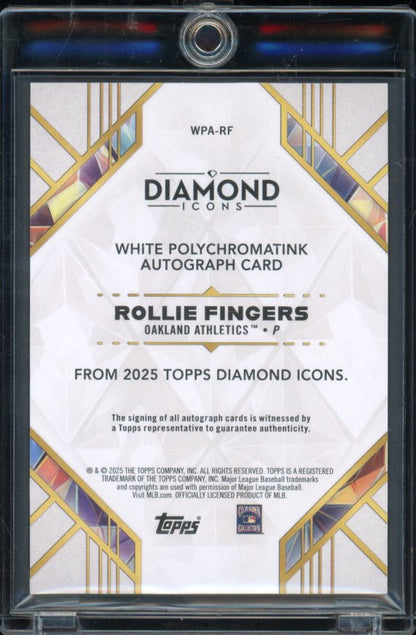 2025 Diamond Icons Rollie Fingers Red Ink Auto /10