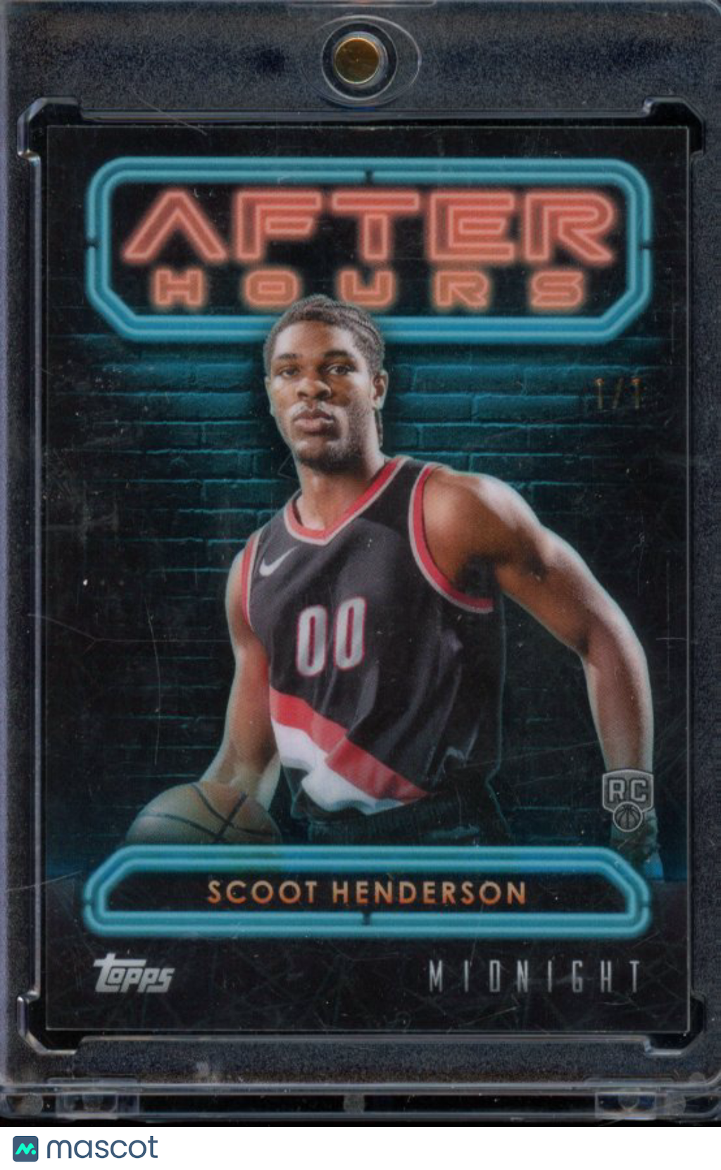 2023-24 Midnight Scoot Henderson Rookie 1/1 After Hours